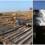 Melihat langsung proses pembuatan garam di Amed