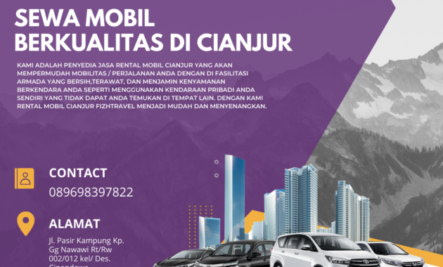 Sewa Mobil Berkualitas di Cianjur