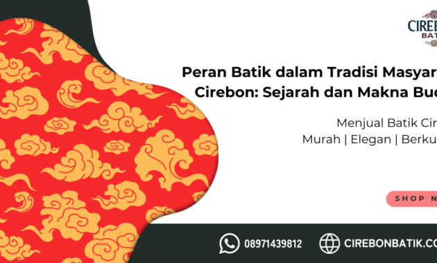Peran Batik dalam Tradisi Masyarakat Cirebon
